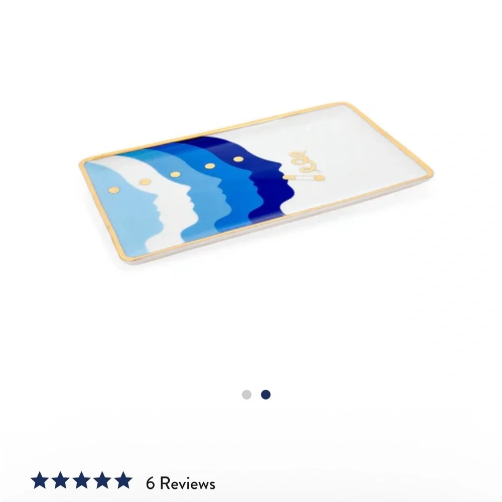 Jonathan Adler Blue and Gold Decor Accents